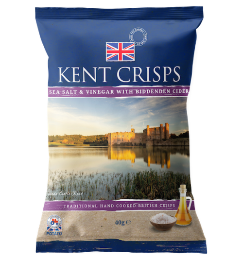 Kent Crisps – Sea Salt & Vinegar with Biddenden Cider (150g)