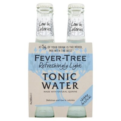 Fever Tree – Refreshingly Light Premium Indian Tonic Water (4 x 200ml)