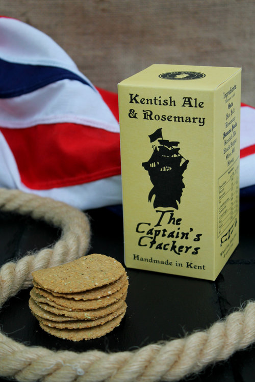 The Captains Crackers - Kentish Ale & Rosemary (120g)