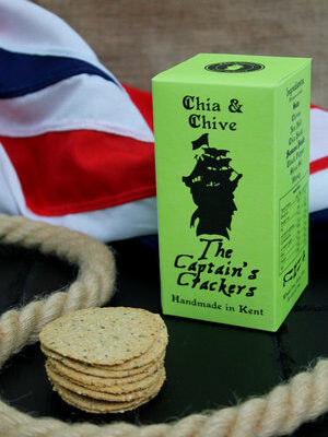 The Captains Crackers - Chia & Chive (120g)