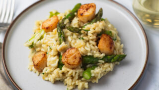 Asparagus and Scallop Risotto