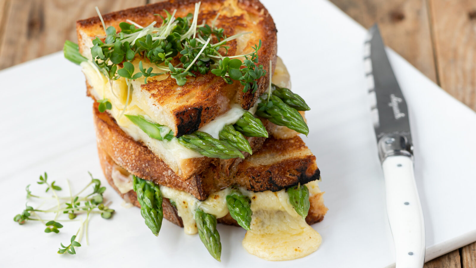 British Asparagus Grilled Cheese Sandwich